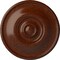 Ekena Millwork Jefferson Ceiling Medallion (Canopies up to 2 7/8"), 11 3/4"OD x 3/8"P, Burnished Mahogany Crackle CM12JEBMC - alternate 1